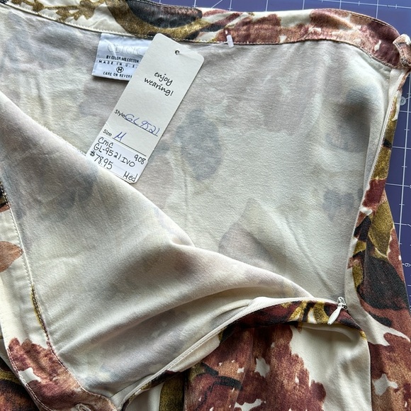 Click long maxi skirts in muted colors and flare side zip and button closure nwt - Picture 14 of 16